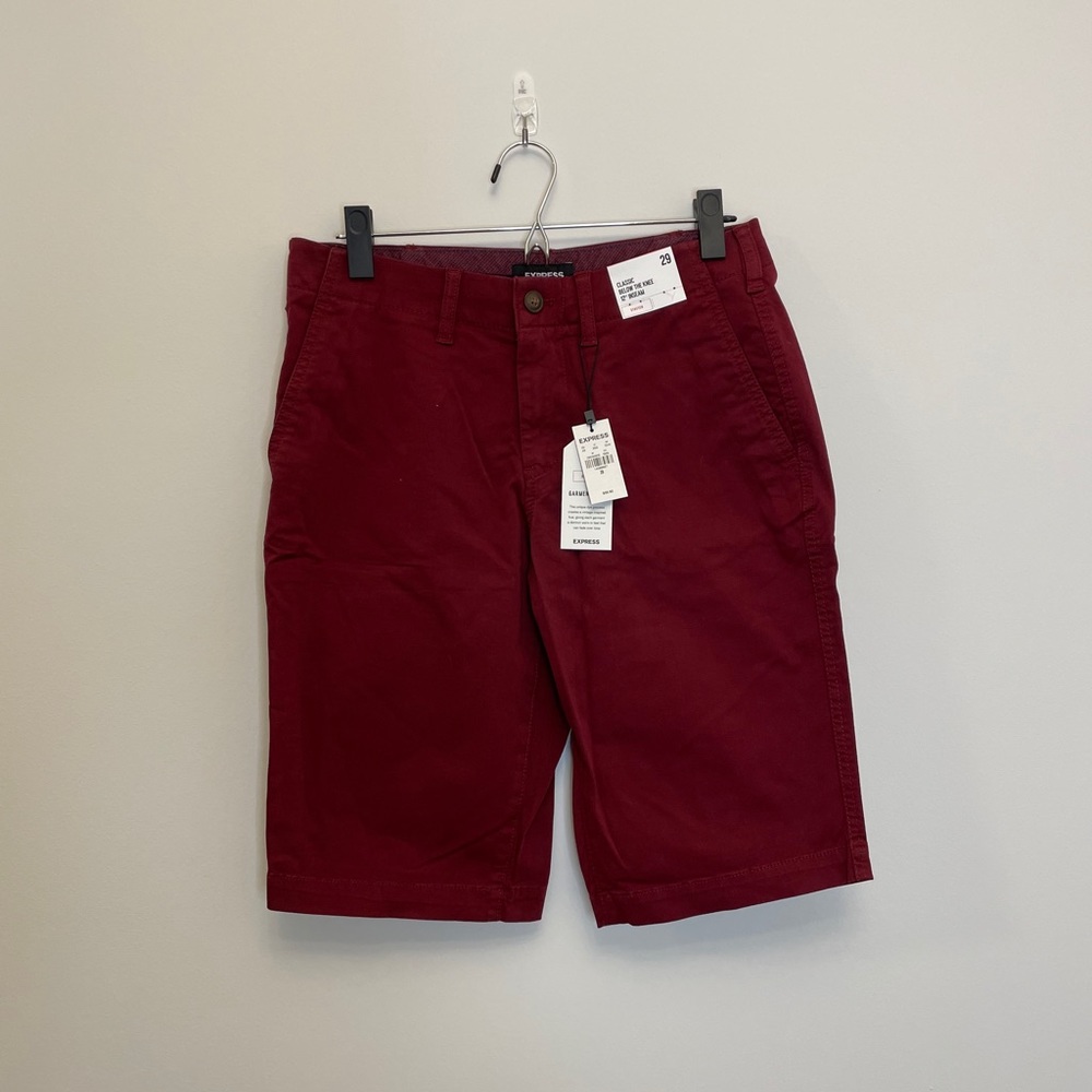 Express Men’s Burgundy Shorts